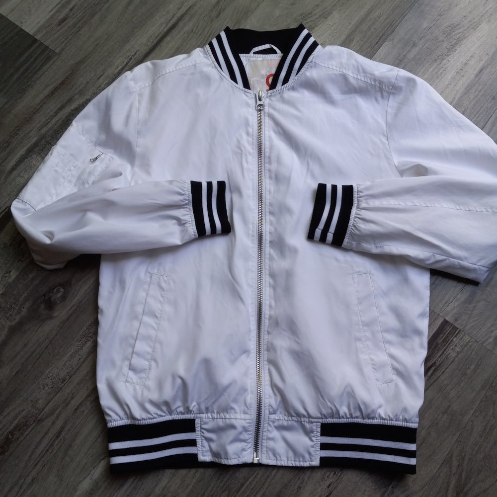 G By Guess Bonber Jacket Zip-up White Women's Size M
